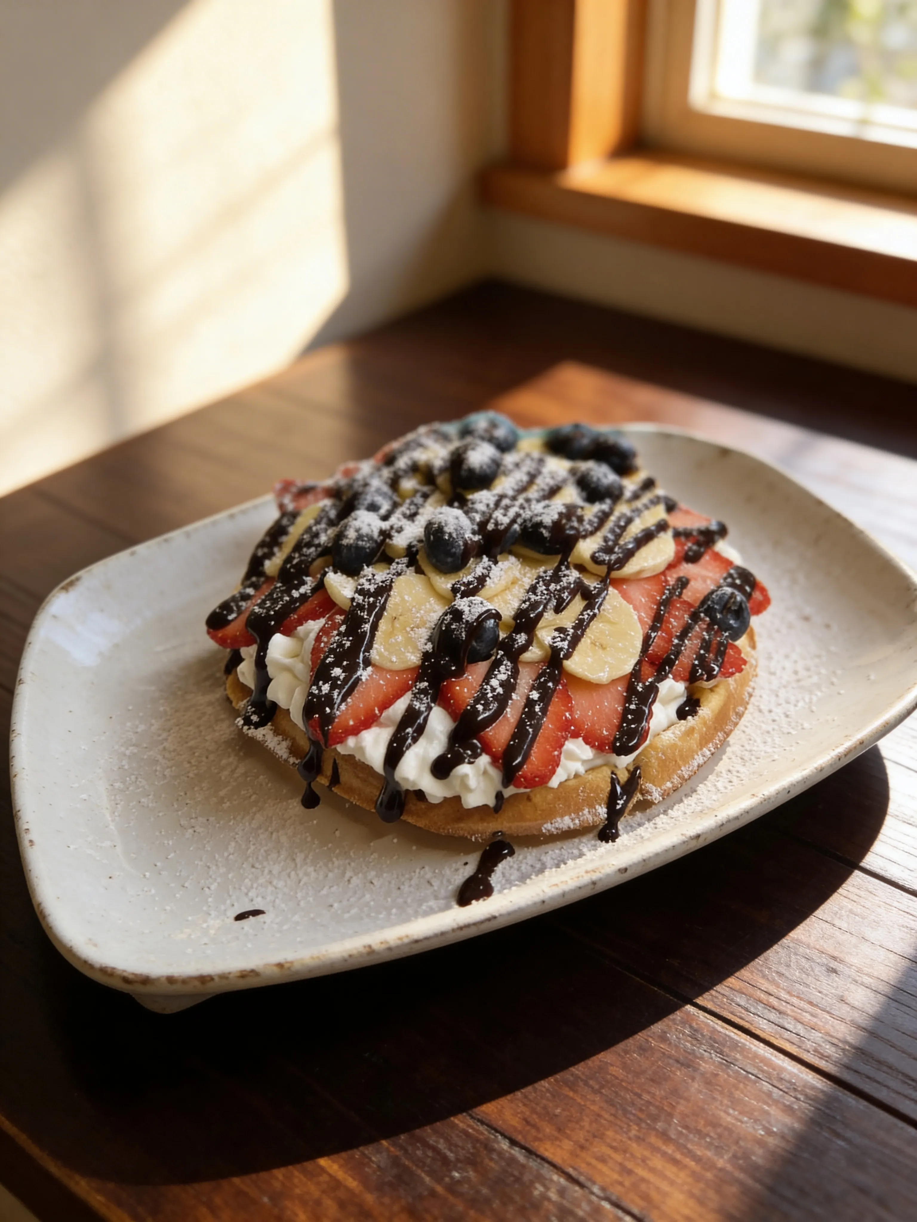 Fresh Fruit Waffle
