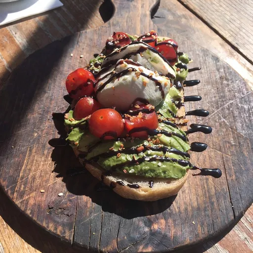 Single Bread Avocado Buratta Toast