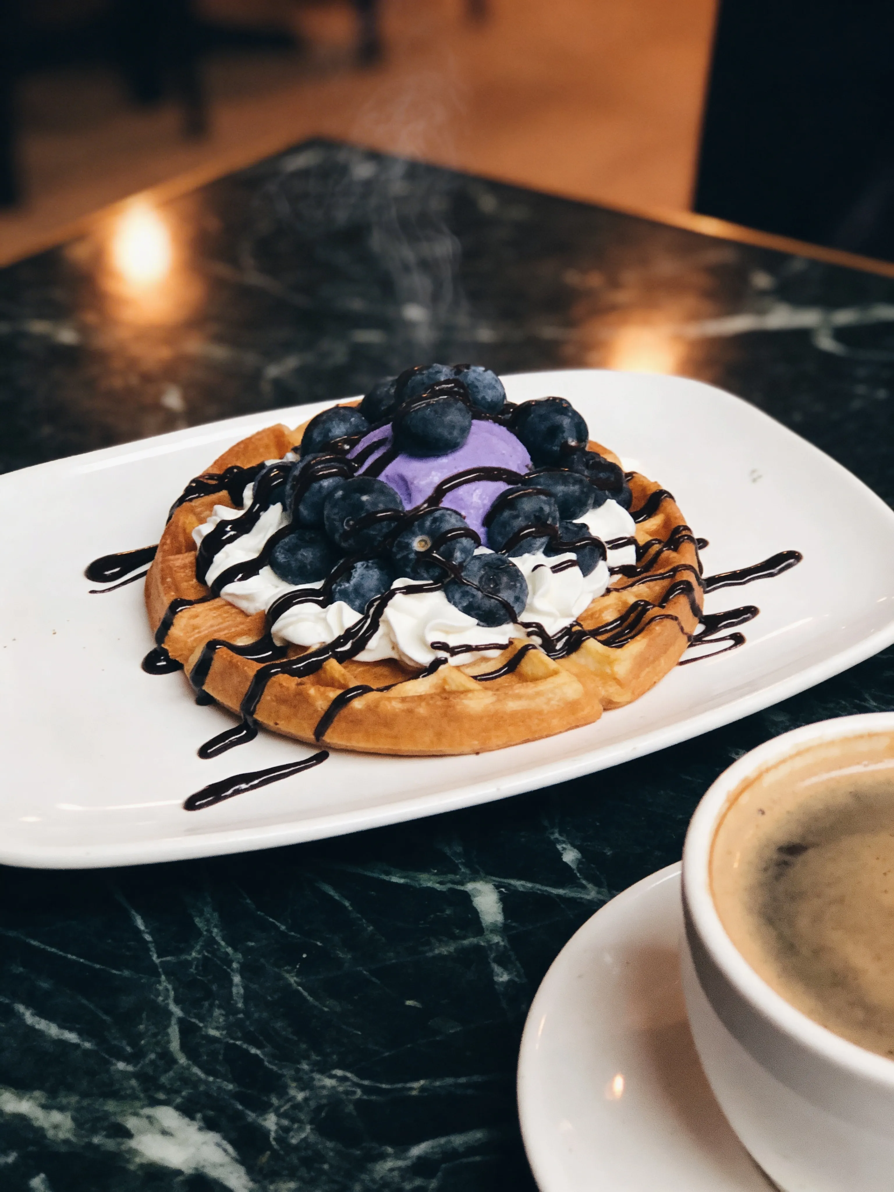 Ube Berry Waffle Bliss