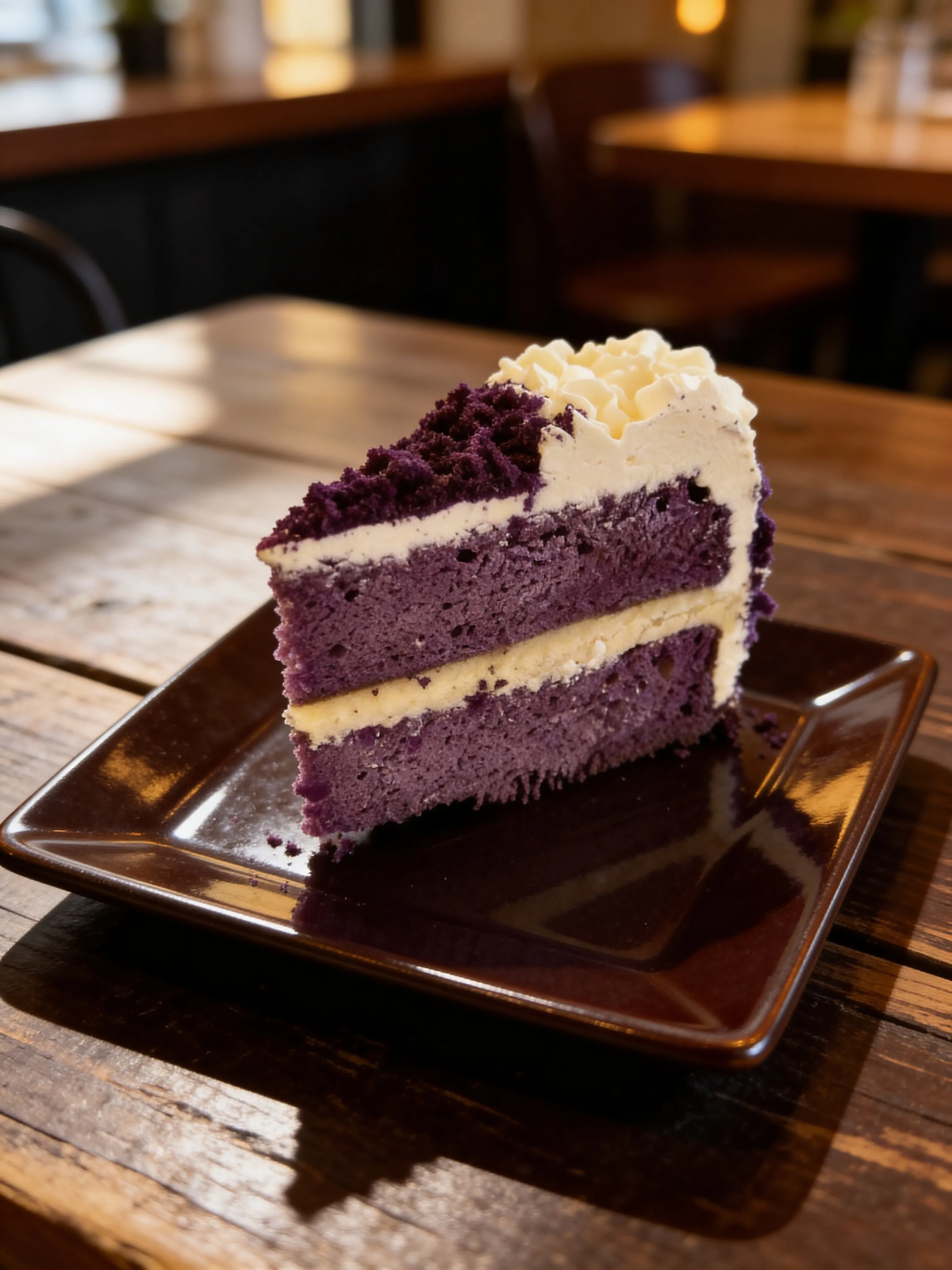Ube Cake w/ Coconut Custard